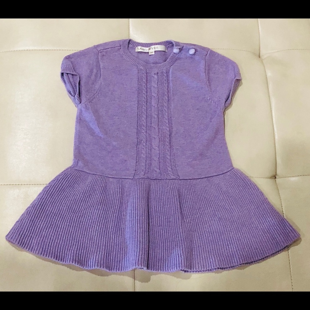 Cute Lavender Color Sweater Dress 3T Private Label